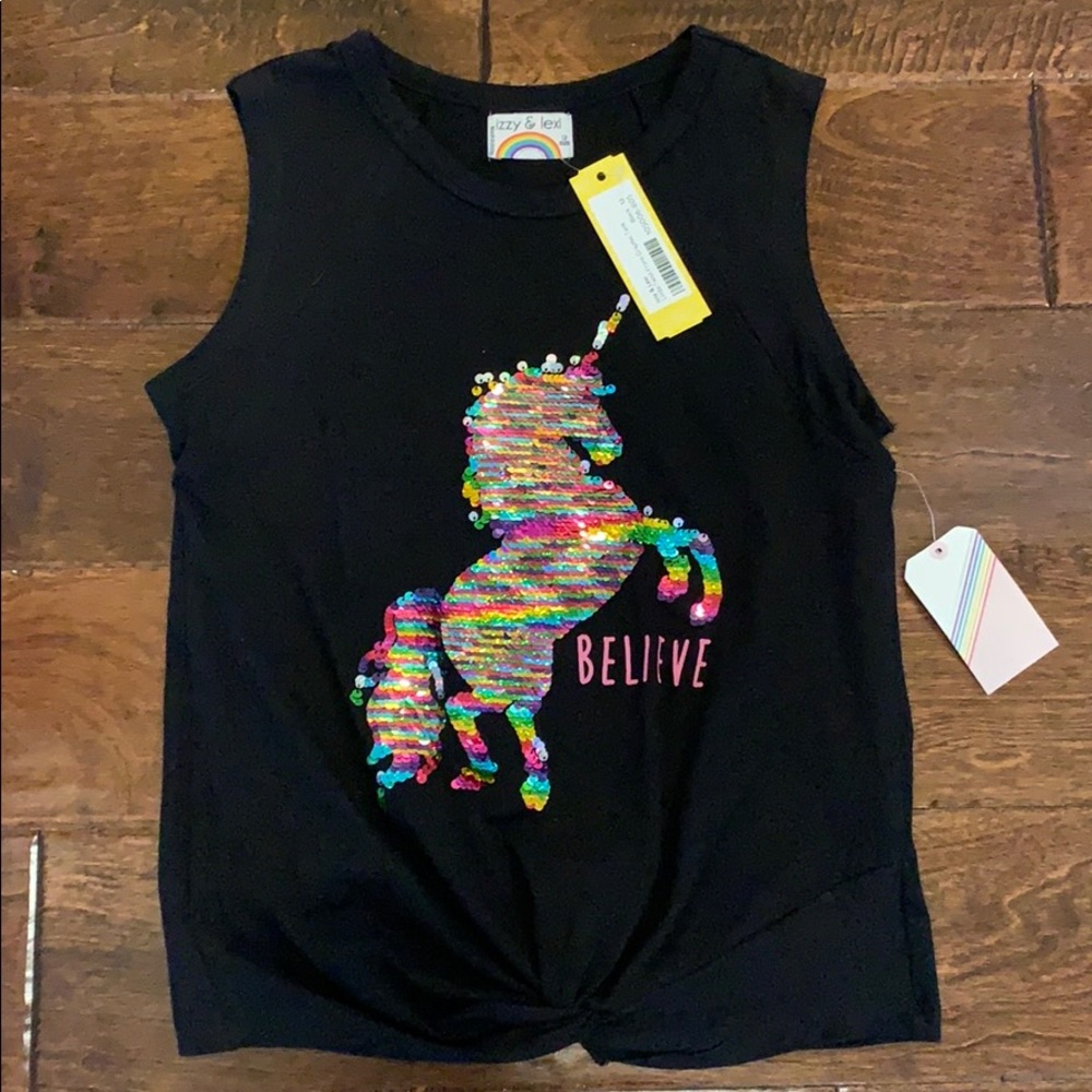 Izzy and Lexie black sleeveless top